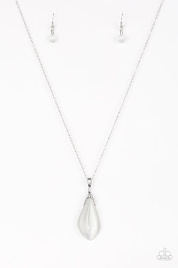 Friends in GLOW Places - Paparazzi White Necklace - Be Adored Jewelry