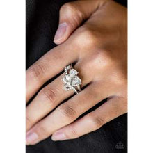Load image into Gallery viewer, Friends In High-End Places -Paparazzi White Ring - Be Adored Jewelry