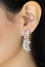 Load image into Gallery viewer, Be Adored Jewelry Frond Fairytale White Paparazzi Earring