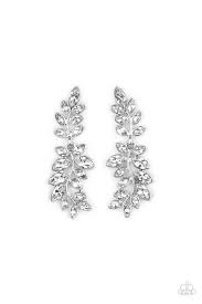 Be Adored Jewelry Frond Fairytale White Paparazzi Earring
