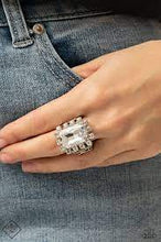 Load image into Gallery viewer, Be Adored Jewelry Galactic Glamour White Paparazzi Ring