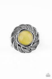 Gardenia Glow - Paparazzi Yellow Ring - Be Adored Jewelry