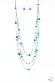 Glamour Grotto - Paparazzi Blue Necklace - Be Adored Jewelry