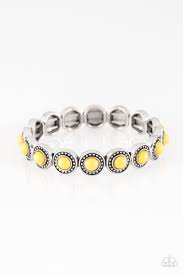 Be Adored Jewelry Globetrotter Goals  Yellow Paparazzi Bracelet