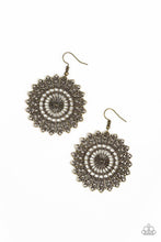 Load image into Gallery viewer, Globetrotting Guru - Paparazzi Brass Earring - Be Adored Jewelry