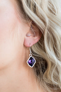 Glow It Up - Paparazzi Purple Earring - Be Adored Jewelry