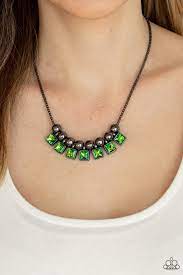 Be Adored Jewelry Graciously Audacious Green Paparazzi Necklace 