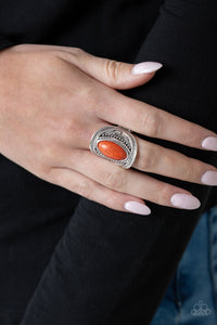 Paparazzi Ground RULER - Orange Ring - Be Adored Jewelry