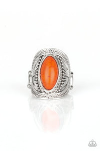 Paparazzi Ground RULER - Orange Ring - Be Adored Jewelry