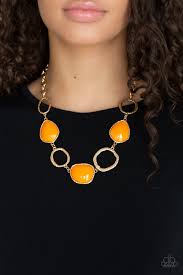 Haute Heirloom - Paparazzi Orange Necklace - Be Adored Jewelry