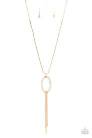 Be Adored Jewelry Head OVAL Heels Gold Paparazzi Necklace