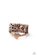 Load image into Gallery viewer, Be Adored Jewelry Heartstring Harmony Copper Paparazzi Ring 