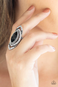 Hot Off The EMPRESS - Paparazzi Black Ring - Be Adored Jewelry