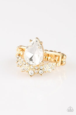 Paparazzi If The Crown Fits - Gold Ring - Be Adored Jewelry