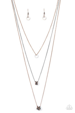 Industrial Storm - Paparazzi Multi Necklace - Be Adored Jewelry