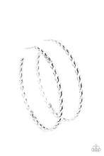 Load image into Gallery viewer, Be Adored Jewelry Infinite Twist Silver Paparazzi Hoop Earring