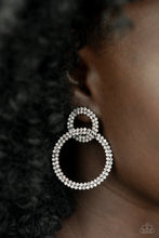 Load image into Gallery viewer, Be Adored Jewelry Intensely Icy Black Paparazzi Post Earring