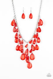 Irresistible Iridescence - Paparazzi Red Necklace - Be Adored Jewelry