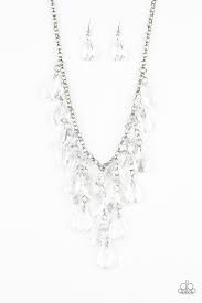 Irresistible Iridescence - Paparazzi White Necklace - Be Adored Jewelry