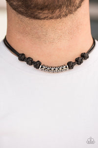 Paparazzi Accessories Jungle Rover - Black Rope Urban Necklace - Be Adored Jewelry