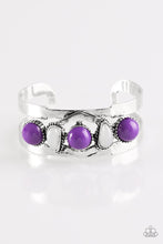 Load image into Gallery viewer, Paparazzi Accessories Keep On TRIBE-ing - Purple Cuff Bracelet - Be Adored Jewelry