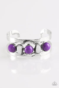 Paparazzi Accessories Keep On TRIBE-ing - Purple Cuff Bracelet - Be Adored Jewelry