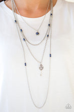 Load image into Gallery viewer, Be Adored Jewelry Key Keynote Blue Paparazzi Necklace