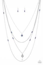Be Adored Jewelry Key Keynote Blue Paparazzi Necklace