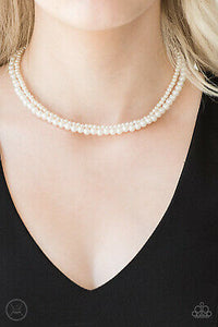 Paparazzi Accessories Ladies' Choice - White Pearl Choker Necklace - Be Adored Jewelry