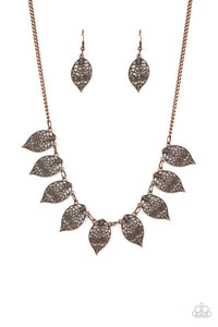 Leafy Lagoon Paparazzi Copper Necklace - Be Adored Jewelry