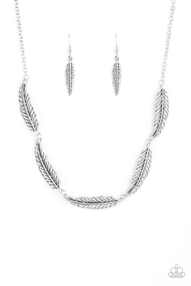 Paparazzi Accessories Light Flight - Silver Necklace - Be Adored Jewelry