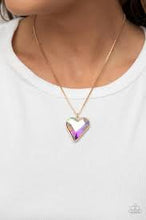 Load image into Gallery viewer, Be Adored Jewelry Lockdown My Heart Gold Paparazzi Necklace