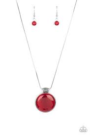 Be Adored Jewelry Look Into My Aura Red Paparazzi Necklace