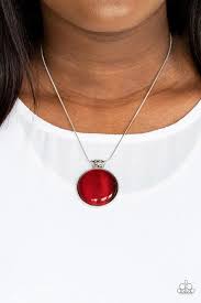 Be Adored Jewelry Look Into My Aura Red Paparazzi Necklace