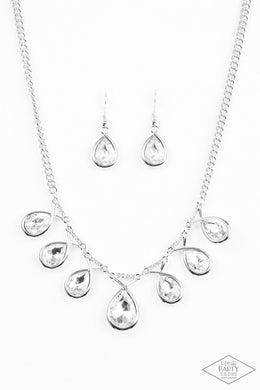 Paparazzi Accessories Love at FIERCE Sight - White Necklace Life of the Party - Be Adored Jewelry
