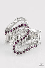 Load image into Gallery viewer, Paparazzi Accessories Making Waves - Purple Ring - Be Adored Jewelry