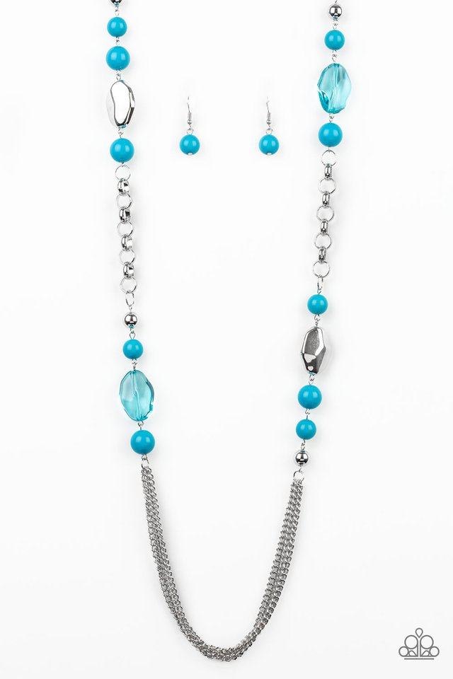 Crystal Chic Blue Necklace - Paparazzi Accessories – 3D Jewelz