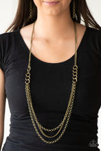 Load image into Gallery viewer, Paparazzi Accessories Mechanically Mayhem - Brass Necklace - Be Adored Jewelry