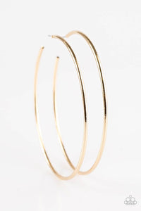 Paparazzi Accessories Meet Your Maker - Gold Hoop Earring - Be Adored Jewelry