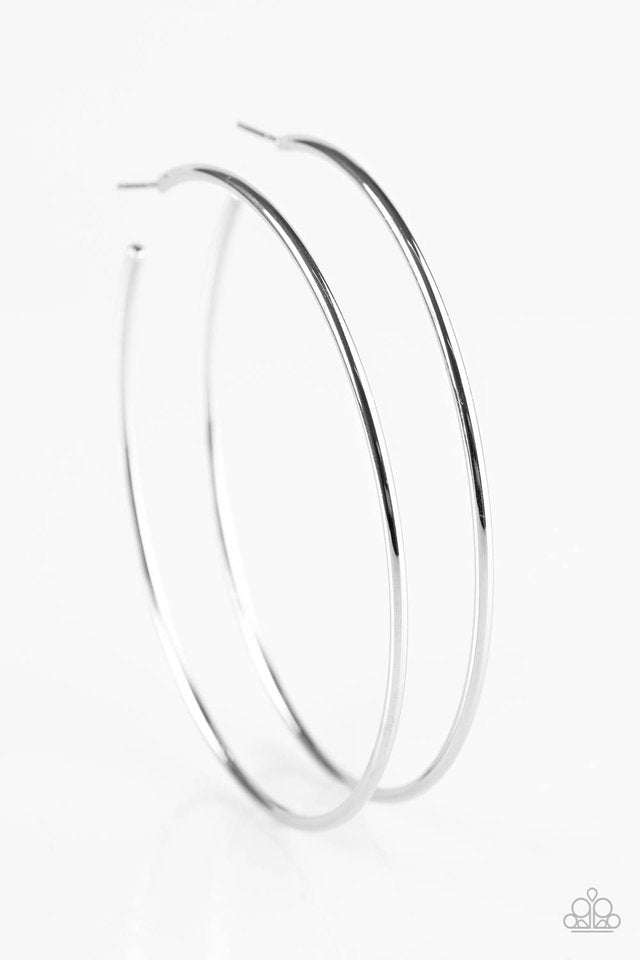 Paparazzi silver shop hoops