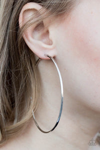 Paparazzi Accessories Meet Your Maker - Silver Hoop Earring - Be Adored Jewelry