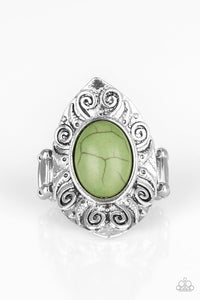Paparazzi Accessories Mega Mother Nature - Green Ring - Be Adored Jewelry