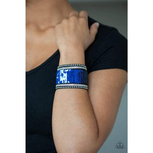 Paparazzi Accessories MERMAIDS Have More Fun - Blue Urban Bracelet - Be Adored Jewelry