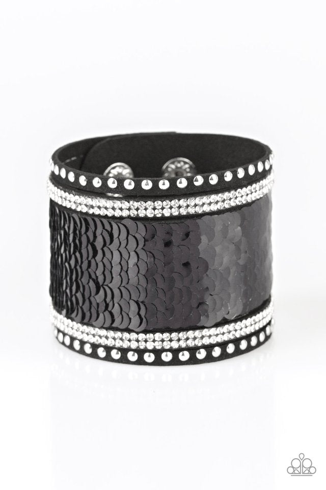 Paparazzi Accessories MERMAIDS Have More Fun - Black Bracelet - Be Adored Jewelry
