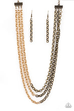 Load image into Gallery viewer, Paparazzi Accessories Metro Madness - Brass Necklace - Be Adored Jewelry