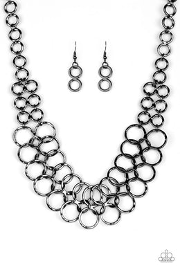 Paparazzi Accessories Metro Maven - Black Necklace - Be Adored Jewelry