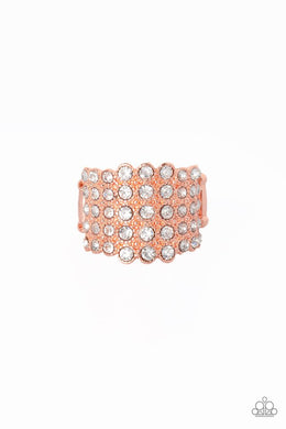 Paparazzi Million Dollar Masquerade - Copper Ring - Be Adored Jewelry