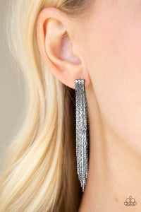 Paparazzi Accessories Night At The Oscars - Black Earring - Be Adored Jewelry