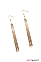 Load image into Gallery viewer, Paparazzi Accessories Night At The Oscars - Gold Earring - Be Adored Jewelry