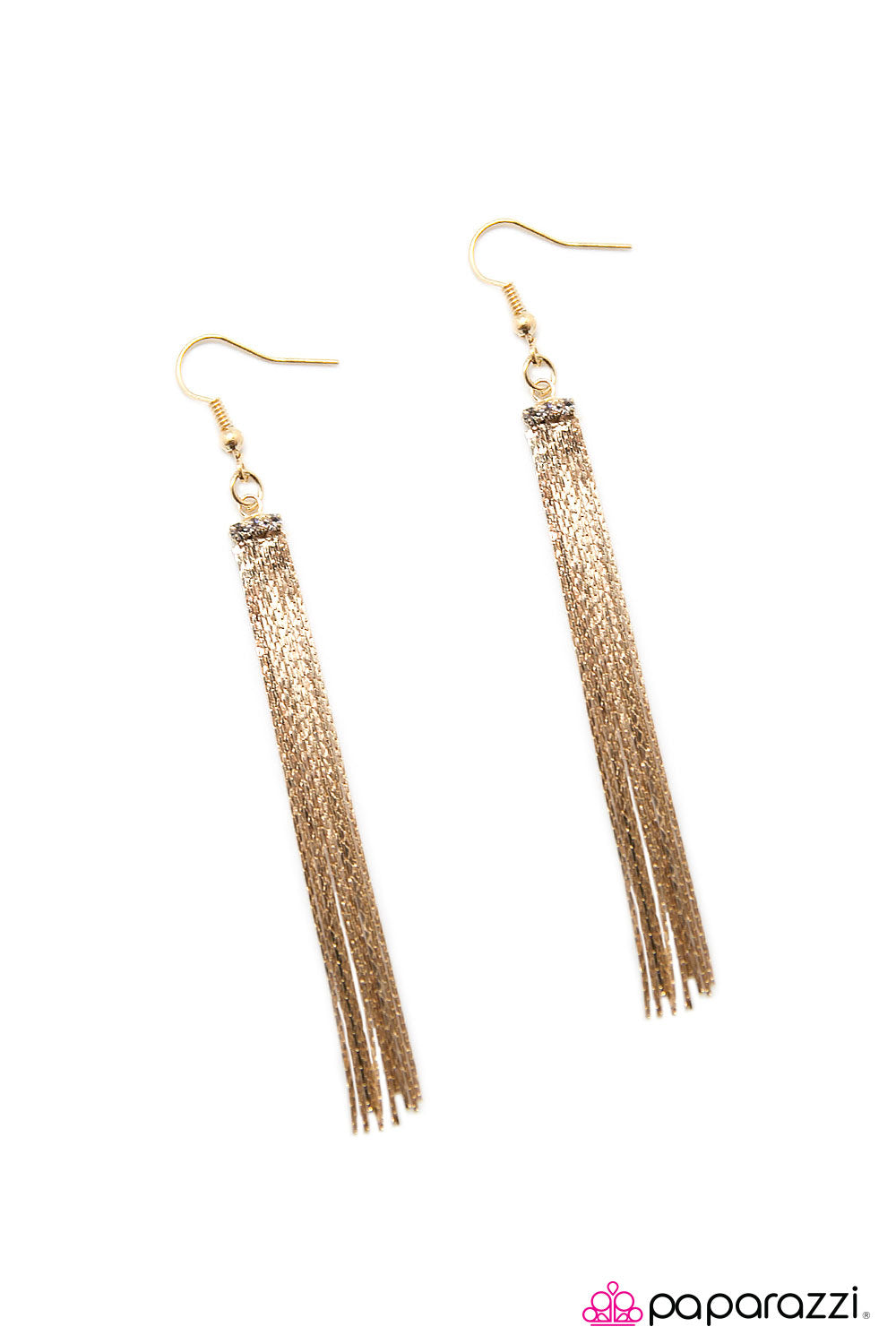 Paparazzi Accessories Night At The Oscars - Gold Earring - Be Adored Jewelry